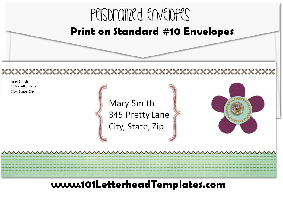 printable envelope addressing template