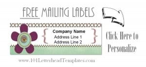 Free Mailing Labels