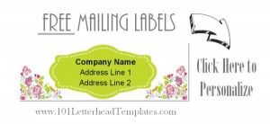 Free Mailing Labels