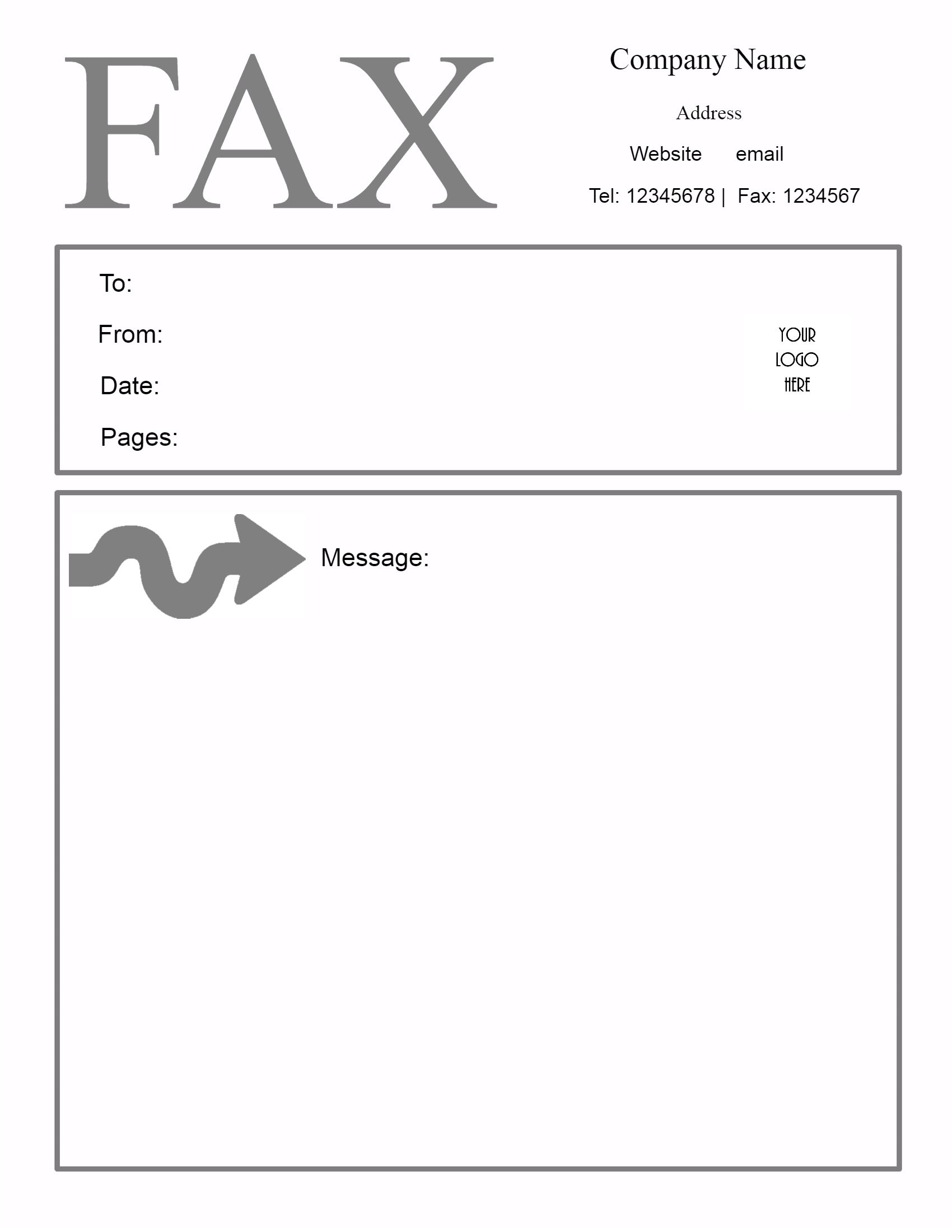 sample cover sheet for fax attention to